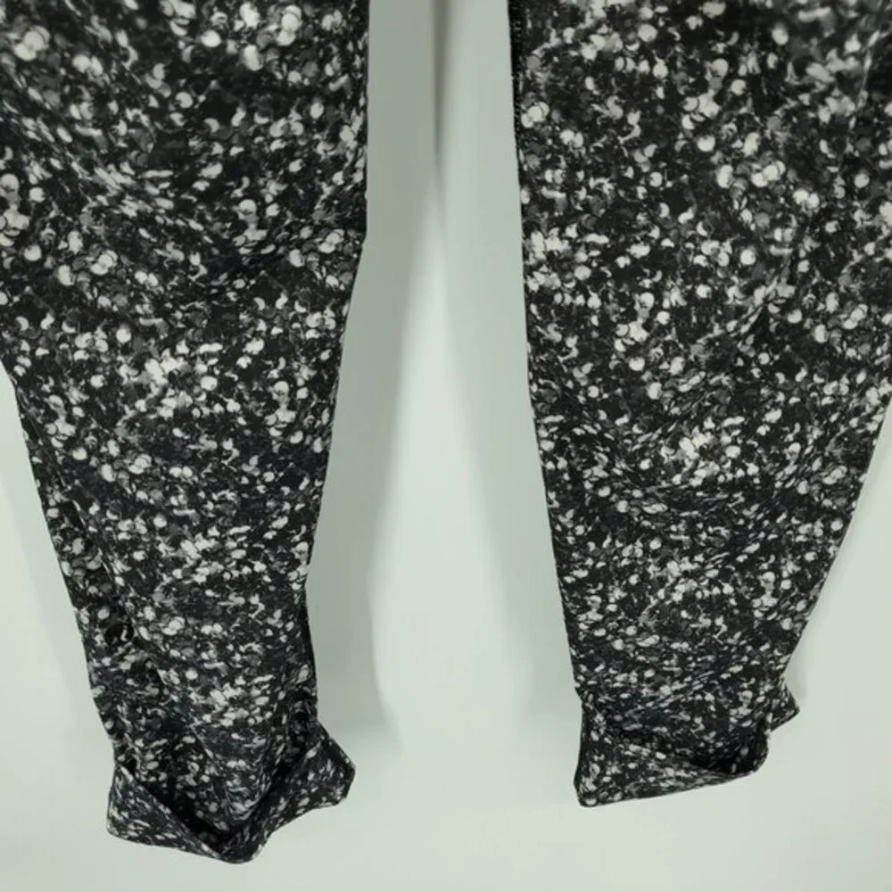 Lululemon Jet Crop XL/XXL Shimmy Shimmer Black White